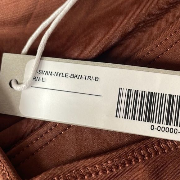 Everlane The Triangle Bikini Top Brown Size Large - Picture 6 of 8